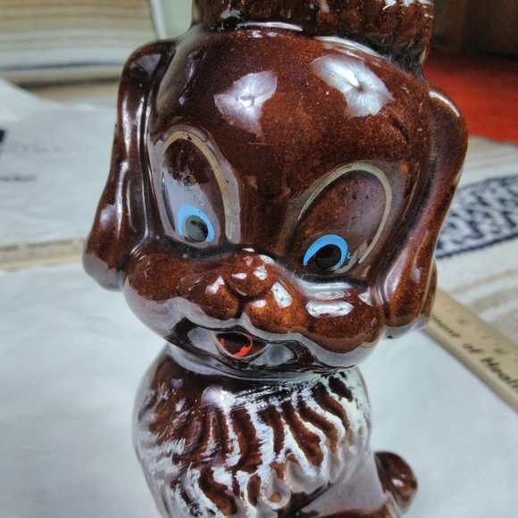 VINTAGE DOGGIE GLASS ART DECOR COLLECTIBLE - Picture 4 of 13